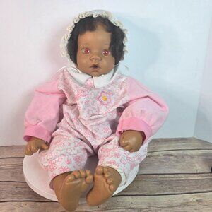 Vintage Lee Middleton Baby Doll Pink Outfit & Bonnet